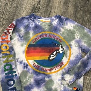 Aviator Nation Multicolor Tie-Dye Tee